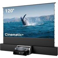 AWOL Aetherion Max 4K 3D ultra short throw projector & 120" Motorized ALR Floor Rising Projector Screen & 120" Universal UST Projector Stand Bundle(Ae