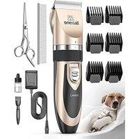 oneisall Pet Grooming Clipper Kits Low noise Dog and Cat Rechargeable Cordless Electric Queit Clippers Set