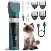 oneisall Cat Clippers for Matted Fur, 5-Speed Quiet Cordless Cat&Dog Grooming Clippers for Long Hair,IPX6 Waterproof Dog Trimmer Shaver for Dogs Cats