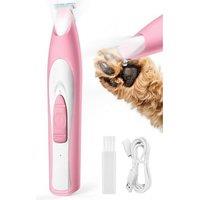 oneisall Dog Paw Trimmer with LED Light, Low Noise Dog Clippers Grooming Kit,20 mm Widen Blade, Cordless Pet Clippers Shaver for Dogs Cats Paws, Eyes,