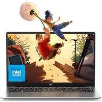 15.6 Inch FHD Laptop with 13th N97 Quad-Core Processor up to 3.6GHz, 8GB RAM 256GB M.2 SSD, Support Dual-Band WiFi, BT 5.2, HD Display,USB3.2,HDMI, Ty