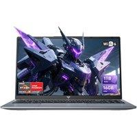 15.6 Inch Gaming Laptop with Ryzen 7 5700U (Processor up to 4.3GHz) 8C/16T - 16GB RAM DDR4*2 + 1TB M.2 SSD, 1080 HD Display, HDMI, BT5.2, USB3.2,Type-