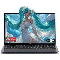 15.6" FHD Laptop with AMD Ryzen 5 7430U (Processor up to 4.3GHz) 8 C/16 T - 16GB RAM DDR4x2 512GB SSD Laptops Computer, HD Display, HDMI, BT5.2, USB3.