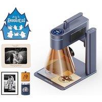 LaserPecker 4 (Basic) Laser Engraver, 2W IR + 10W Diode Dual Laser Engraver 4000mm/s Ultra-Fast Speed Multi-Angle Engraving for Almost All Materials