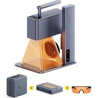 LaserPecker 2 (Suitbox) Laser Engraver with Carry Case & Third Axis Roller, Laser Engraving Machine UK Cutter Etching for Wood Leather Metal Portable