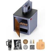 LaserPecker LP5 20W Fiber & Diode Dual Laser Engraver with Safety Enclosure Safeguard for Almost All Materials, 3D Embossing Laser Engraving Cutting M