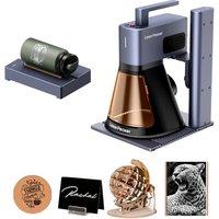 LaserPecker LP2 Plus 10W 450nm Diode Laser Engraver with Versatile Electric Roller, Laser Engraving Machine with Speed 4000mm/s and Resolution 4K, for