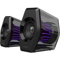 Edifier G2000 Pro 2.0 RGB Gaming Speakers with 64W Peak Power, Virtual 7.1 Surround Sound, 270 TempoFlow Light Sync, Transparent PC Speakers, BT5.4/