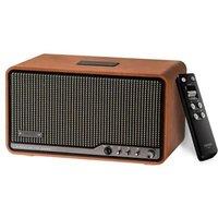 Edifier S300 Wireless Tabletop Speaker with AirPlay 2, 80W, Brown | Hi-Res Audio LDAC, 2-way Active Crossover, Bluetooth/USB-C/AUX Inputs, Remote Cont