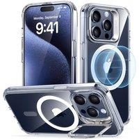 ESR for iPhone 15 Pro Case, Compatible with MagSafe, Military-Grade Protective Case, Built-In Stash Stand Phone Case, Scratch-Resistant Back Cover, Cl
