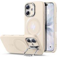 ESR for iPhone 17 Case, Silicone Case with Stand, Compatible with MagSafe, Military-Grade Protection, Built-in Camera Stash Stand, Magnetic Phone Case