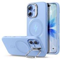 ESR for iPhone 17 Case, Silicone Case with Stand, Compatible with MagSafe, Military-Grade Protection, Built-in Camera Stash Stand, Magnetic Phone Case
