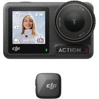 DJI Osmo Action 4 Standard Combo - 4K/120fps Waterproof Action Camera with a 1/1.3-Inch Sensor, Stunning Low-Light Imaging, 10-bit & D-Log M Color Per
