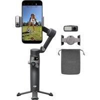 DJI Osmo Mobile 8 Advanced Tracking Combo Gimbal Stabilizer for Phone, AI Native Tracking with Audio & Lighting, 360 Pan Rotation, Built-in Extensio