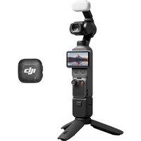 DJI Osmo Pocket 4 Creator Combo, Pocket Gimbal Vlog Camera, 1 CMOS & 4K/240fps, 3Axis Stabilization, 2 Lossless Zoom, 107GB Built-in Storage,