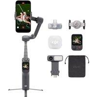 Osmo Mobile 8P + Mic Mini 2 Transmitter, Gimbal Stabilizer for iPhone & Android, Wireless Microphone, Detail-Rich Audio, DJI OsmoAudio, Active Noise C