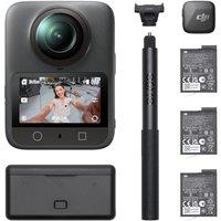 DJI Osmo 360 Vlog Combo, Vlog Camera | 360 Camera Ideal for Vloggers With Mic Mini Transmitter, Extended Battery Life With 3 Batteries, Native 8K 360