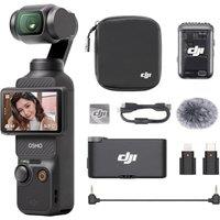 DJI Osmo Pocket 3 Audio Combo With Mic 2 (1 TX + 1 RX), Pocket Gimbal Vlog Camera, 1 CMOS & 4K/240fps, 3-Axis Stabilization, 2 Lossless Zoom, 107