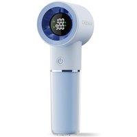Handheld Portable Fan, 6-Speed Powerful Mini Personal Fan, Rechargeable 5000mAh Battery with Up to 15 Hours Runtime, Pocket Turbo Fan with Smart LED D