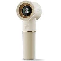 Handheld Portable Fan, 6-Speed Powerful Mini Personal Fan, Rechargeable 5000mAh Battery with Up to 15 Hours Runtime, Pocket Turbo Fan with Smart LED D