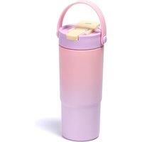 Stainless Steel Tumbler with Straw, 660ml/22oz Tumbler with Leak Proof 2-in-1 Lid, Reusable Double Walled Water Bottle, Portable Coffee Travel Mug, Fi