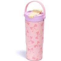 Stainless Steel Tumbler with Straw, 660ml/22oz Tumbler with Leak Proof 2-in-1 Lid, Reusable Double Walled Water Bottle, Portable Coffee Travel Mug, Fi
