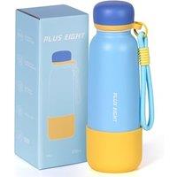 560ml/19oz Water Bottle with Straw Lid, Stainless Steel Water Bottle with Non-slip Silicone Base for Sports, Gym or Office, BPA-Free Keep Cold 18H Hot