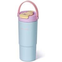 Stainless Steel Tumbler with Straw, 660ml/22oz Tumbler with Leak Proof 2-in-1 Lid, Reusable Double Walled Water Bottle, Portable Coffee Travel Mug, Fi