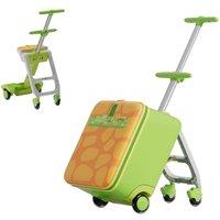 Jovikids Kids Suitcase, 3 in 1 Ride on Luggage with Universal Wheels for Travel, Armrests for Children at 3 Years and Up, 38L Trolley Hand Luggage (Gr