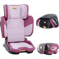 Jovikids i-Size Booster Seat with ISOFIX, Suitable for Kids 100-150cm (Approx. 3 to 12 Years), Adjustbale Height and Width, Portable Toddler Car Seat