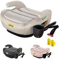 Jovikids OHHO+ ISOFIX Car Booster Seat, i-Size R129, 125-150 cm (612 Years), Seat Belt Guide, Lightweight, Removable/Machine-Washable Cover
