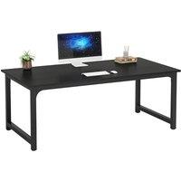 Tribesigns Modern Computer Desk, 63 x 31.5 inch Large Office Desk Computer Table Study Writing Desk Workstation for Home Office, Black
