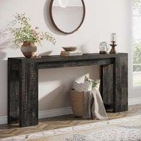 Tribesigns 63-Inch Extra Long Console Table, Farmhouse Wood Sofa Table Behind Couch, Narrow Entryway Accent Table for Living Room, Hallway, Entrance,