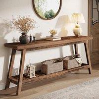 Tribesigns Console Table Slim, 2 Tier 180cm Extra Long Hallway table with Storage Farmhouse Entryway Meuble for Living Room, Hallway,Enrance, Bedroom,
