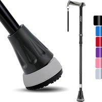 Rehand All-Terrain Collapsible Walking Stick for Men and Women, Pivoting Tip and Robust Mobility Aid, Adjustable Cane for Seniors and Women