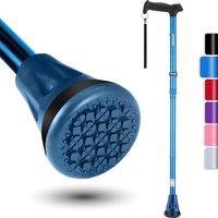 Rehand All-Terrain Collapsible Walking Stick for Men and Women, Pivoting Tip and Robust Mobility Aid, Adjustable Cane for Seniors and Women