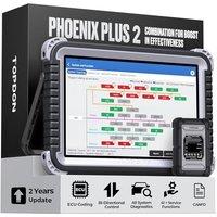 TOPDON Car Diagnostic Tool Phoenix Plus Advanced ECU Coding, OE-level all System Diagnostic Scanner with 41+ Reset Service, Guided Function, Bi-Direct
