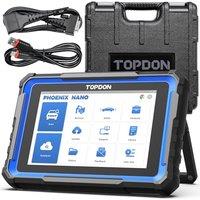 TOPDON Car diagnostic tool Phoenix Nano, 2025 ECU Coding Tool with Full System Diagnostic, 32+ Reset Service, Bi-Directional Control, support CAN FD/D