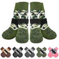 BEAUTYZOO Dog Socks Prevent Paw Licking on Hardwood Floors, Non-Slip, Dog Shoes for Warm/Cold Floor, Protective Boots and Guards