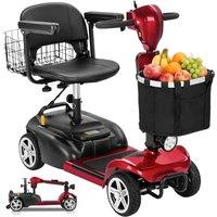 Ecomobi MS02 Mobility Scooters for Adults 7 mph, 300 lbs Capacity, 15/30 Miles Range, 48" Turning Radius, 15 Hill Climbing, 2 Cargo Baskets, Removab