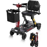 Ecomobi MS02 F Fully Folding Mobility Scooters for Adults 5 mph, 53 lbs Lightweight Electric Wheelchair, 43" Turning Radius, Digital Display