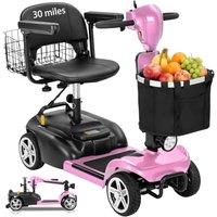 Ecomobi MS02 Mobility Scooters for Adults 7 mph, 300 lbs Capacity, 15/30 Miles Range, 48" Turning Radius, 15 Hill Climbing, 2 Cargo Baskets, Removab