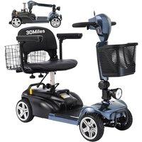 Ecomobi MS02 Mobility Scooters for Adults 7 mph, 300 lbs Capacity, 15/30 Miles Range, 48" Turning Radius, 15 Hill Climbing, 2 Cargo Baskets, Removab