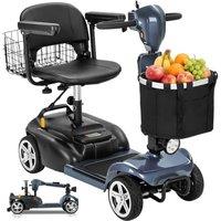 Ecomobi MS02 Mobility Scooters for Adults 7 mph, 300 lbs Capacity, 15/30 Miles Range, 48" Turning Radius, 15 Hill Climbing, 2 Cargo Baskets, Removab