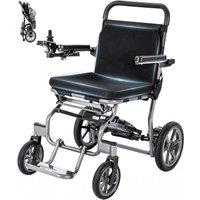 Ecomobi EW03 Lightweight Aluminium Folding Electric Wheelchairs for Adults | 48 lbs Weight | 24V 12Ah Battery | Airline-Friendly | Dual Brushless Moto
