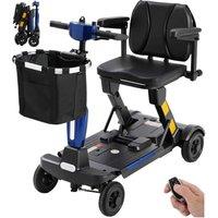 Ecomobi MS02F Ultra Auto-Folding Mobility Scooters for Adults 5 mph, 53 lbs Lightweight Electric Wheelchair, 43" Turning Radius, 330 lbs Capacity