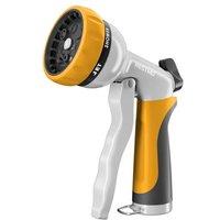 RESTMO Garden Hose Nozzle, Heavy Duty Metal Water Hose Nozzle with 7 Adjustable Spray Patterns, High Pressure Hand Sprayer with Flow Control, Best for