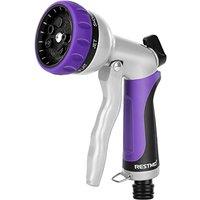 RESTMO Garden Hose Nozzle Hose Pipe Spray Gun Heavy Duty | High Pressure Hose Nozzle,Metal Sprayer with 7 Patterns and Water Flow Control,Ideal to Wat
