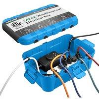 RESTMO Extra Large Outdoor Electrical Box IP54 Waterproof, Blue | 12.68.75.1 in, Outdoor Outlet Cover, Protect Outlet, Plug, Timer, Power Strip, H