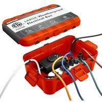 RESTMO Extra Large Outdoor Electrical Box IP54 Waterproof, Red | 12.68.75.1 in, Outdoor Outlet Cover, Protect Outlet, Plug, Timer, Power Strip, Ho